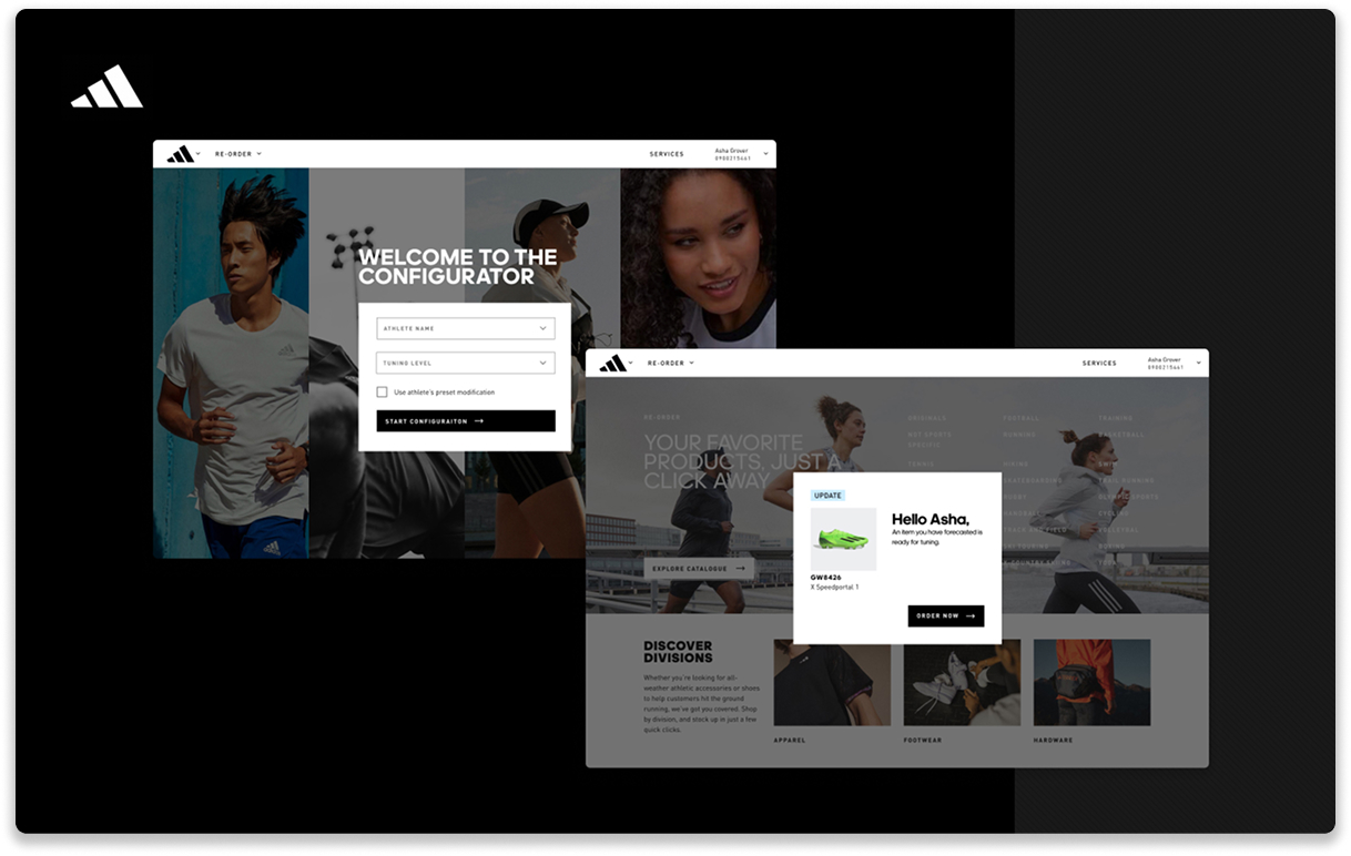 Personalized landing experience