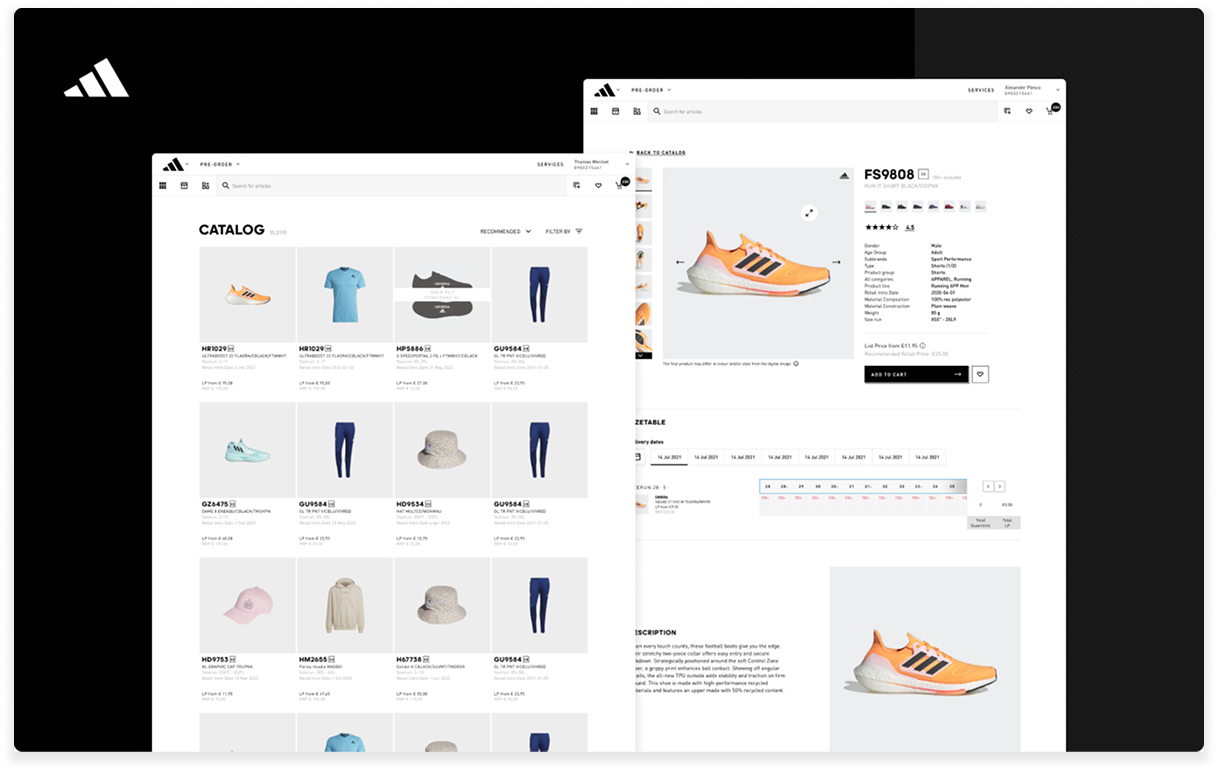 Adidas Click catalog