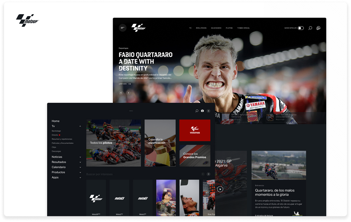 MotoGP desktop experience 1