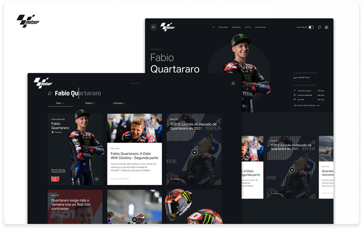 MotoGP desktop experience 2