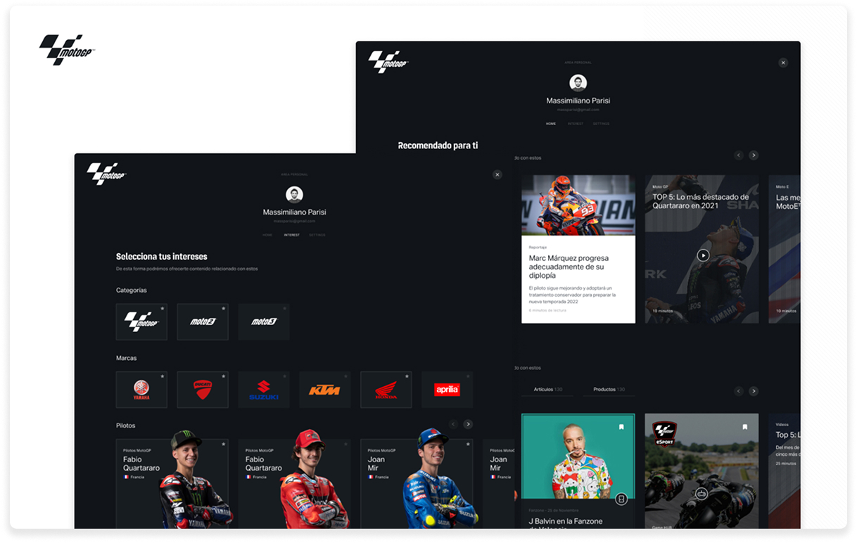 MotoGP desktop experience 3