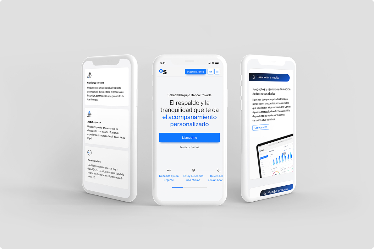 Private banking mobile cards