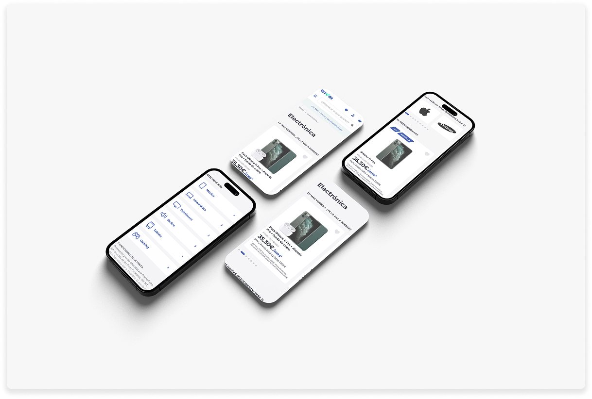 Wivai mobile experience - navigation and browse